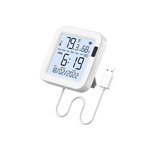 Smart senzor teploty a vlhkosti MOES WSS-FL-TH16-WH WiFi Tuya