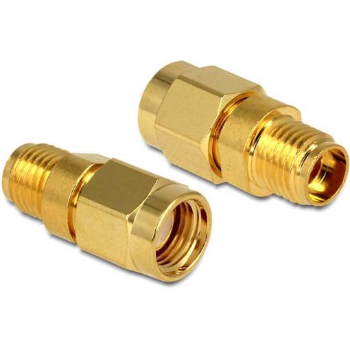 Delock 88728 88728 HF adaptér Zástrčka RPSMA - SMA zásuvka 0 mm 1 ks