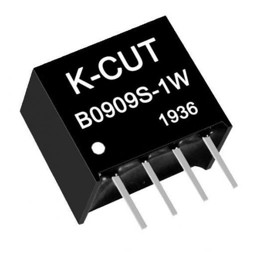 DC-DC měnič K-CUT B0909S-1W, 9 V / 9 V, 1 W, izolovaný
