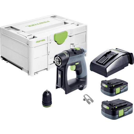 Festool CXS 12 2,5-Plus aku vrtací šroubovák, 10.80 V, 2.50 Ah akumulátor, vč. nabíječky, 576864