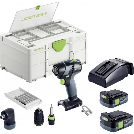 Festool TXS 12 2,5-Set aku vrtací šroubovák, 10.80 V, 2.50 Ah akumulátor, vč. nabíječky, 576874
