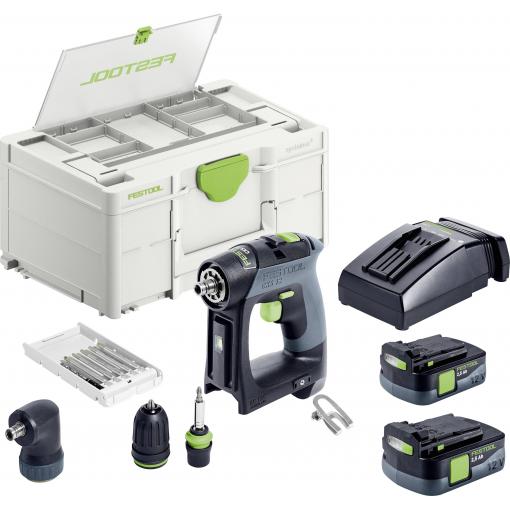 Festool CXS 12 2,5-Set aku vrtací šroubovák, 10.80 V, 2.50 Ah akumulátor, vč. nabíječky, 576865