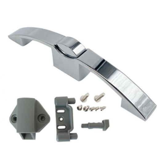 Nábytkový zámek do karavanu chromovaný push-lock h_v141e