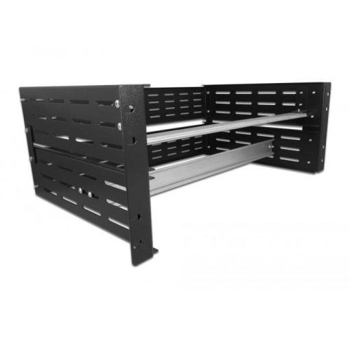 Delock 42632 19 palec Zásuvný systém pro síťové stojany (racky) 4 U černá