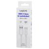 LogiLink Kabel USB-C USB 2.0 USB-A zástrčka, USB-C ® zástrčka 1 m bílá látkový potah CU0321
