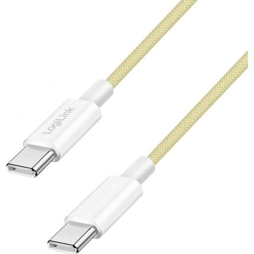 LogiLink Kabel USB-C USB 2.0 USB-C ® zástrčka 1.5 m žlutá CU0354