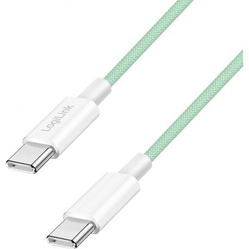 LogiLink Kabel USB-C USB 2.0 USB-C ® zástrčka 1 m zelená CU0347