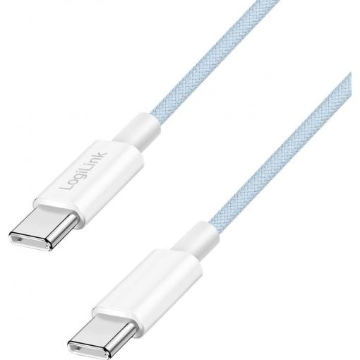 LogiLink Kabel USB-C USB 2.0 USB-C ® zástrčka 0.5 m modrá CU0349