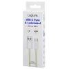 LogiLink Kabel USB-C USB 2.0 USB-A zástrčka, USB-C ® zástrčka 1 m žlutá CU0333