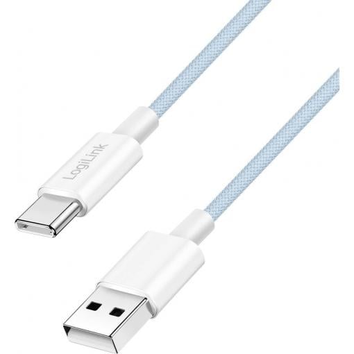 LogiLink Kabel USB-C USB 2.0 USB-A zástrčka, USB-C ® zástrčka 0.5 m modrá CU0329