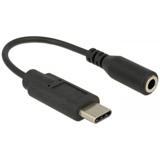 Delock USB-C®, audio adaptér [1x USB-C® zástrčka - 1x jack zásuvka 3,5 mm] 65842 14 cm pozlacené kontakty