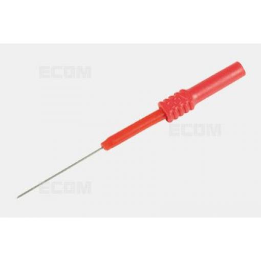 Měřicí hrot na banánek 4 mm, délka 92 mm, izolovaný, červený J.30010.1