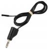 VOLTCRAFT MSL-315 schwarz měřicí kabel zástrčka 4 mm zásuvka 0,64 mm 1 m černá 1 ks