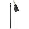 VOLTCRAFT MSL-315 schwarz měřicí kabel zástrčka 4 mm zásuvka 0,64 mm 1 m černá 1 ks
