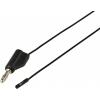VOLTCRAFT MSL-315 schwarz měřicí kabel zástrčka 4 mm zásuvka 0,64 mm 1 m černá 1 ks