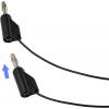 VOLTCRAFT MSL-315 schwarz měřicí kabel zástrčka 4 mm zásuvka 0,64 mm 1 m černá 1 ks