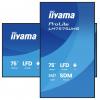 Iiyama LH7575UHS-B2AG displej Digital Signage Energetická třída (EEK2021): G (A - G) 189.3 cm 75 palec 3840 x 2160 Pixel 24/7