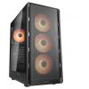 Cougar 382GA50.0003 midi tower PC skříň černá 4 předinstalované ventilátory, boční okno, integrované osvětlení