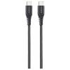 Renkforce USB kabel USB 2.0 USB-C ® zástrčka, USB-C ® zástrčka 1.00 m černá flexibilní provedení, extrémně odolné pletené stínění RF-6872330