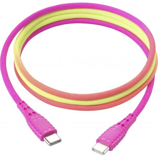 Renkforce USB kabel USB 2.0 USB-C ® zástrčka, USB-C ® zástrčka 1.00 m barevná RF-6872334