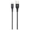 Renkforce USB kabel USB 2.0 USB-A zástrčka, USB-C ® zástrčka 1.00 m černá flexibilní provedení, extrémně odolné pletené stínění, oboustranně zapojitelná