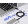 Renkforce USB kabel USB 2.0 USB-A zástrčka, USB-C ® zástrčka 1.50 m černá S magnetickým vinutím RF-6872046