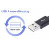 Renkforce USB kabel USB 2.0 USB-A zástrčka, USB-C ® zástrčka 1.00 m černá S magnetickým vinutím RF-6872560
