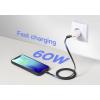 Renkforce USB kabel USB 2.0 USB-A zástrčka, USB-C ® zástrčka 1.00 m černá S magnetickým vinutím RF-6872560