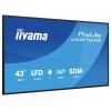 Iiyama LH4375UHS-B2AG displej Digital Signage Energetická třída (EEK2021): G (A - G) 108 cm 42.5 palec 3840 x 2160 Pixel 24/7