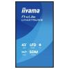 Iiyama LH4375UHS-B2AG displej Digital Signage Energetická třída (EEK2021): G (A - G) 108 cm 42.5 palec 3840 x 2160 Pixel 24/7