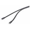 Renkforce USB kabel USB 2.0 USB-C ® zástrčka, USB-C ® zástrčka 1.00 m černá S magnetickým vinutím RF-6871988