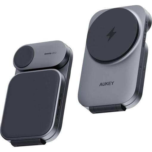 Aukey bezdrátová indukční nabíječka 15 W MagFusion Z LC-MC312 Výstup Magnetické připojení vícebarevná