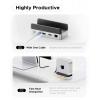 ORICO USB-C® dokovací stanice VS10 Mini Dock Desktop Stand Integrovaný držák, integrovaná čtečka karet, Rozšiřující patice M.2 SSD