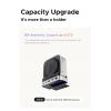 ORICO USB-C® dokovací stanice VS10 Mini Dock Desktop Stand Integrovaný držák, integrovaná čtečka karet, Rozšiřující patice M.2 SSD