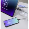 Renkforce USB adaptér [1x USB-C® zástrčka - 1x USB-A zásuvka] USB 3.2 Type C/A Charging Adapter, PD36W, 10 Gpbs LED displej s nabíjením (napětí/proud/výkon)