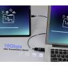 Renkforce USB adaptér [1x USB-A konektor - 1x USB-A zásuvka] USB 3.2 Type A Charging Adapter, PD36W, 10 Gpbs LED displej s nabíjením (napětí/proud/výkon)