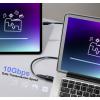 Renkforce USB adaptér [1x USB-A konektor - 1x USB-C® zásuvka] USB 3.2 Type A/C Charging Adapter, PD36W, 10 Gbps LED displej s nabíjením (napětí/proud/výkon)
