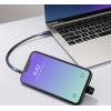 Renkforce USB3® adaptér [1x USB-C® zástrčka - 1x USB-C® zásuvka] USB4® U-Type Charging Adapter, 8K, 140W, 40 Gbps LED displej s nabíjením (napětí/proud/výkon),