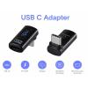 Renkforce USB3® adaptér [1x USB-C® zástrčka - 1x USB-C® zásuvka] USB4® L-Type Male to Female Charging Adapter, 8K, 140W, 40 Gpbs LED displej s nabíjením