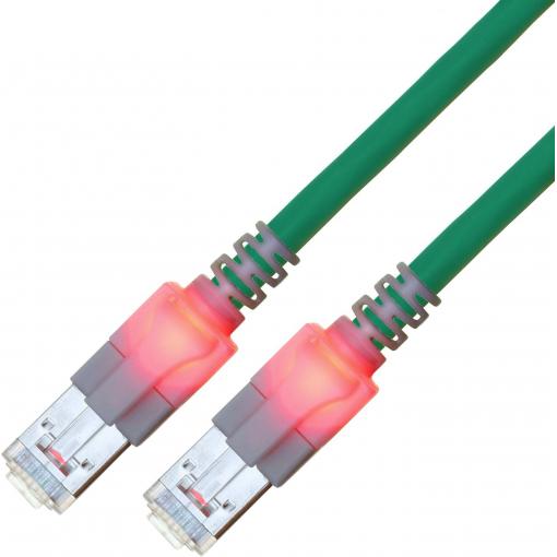 Easylan CS1OTCDCD0020 RJ45 síťové kabely, propojovací kabely CAT 6 S/FTP 2.00 m tyrkysová dvoužilový stíněný, bez halogenů, samozhášecí 1 ks