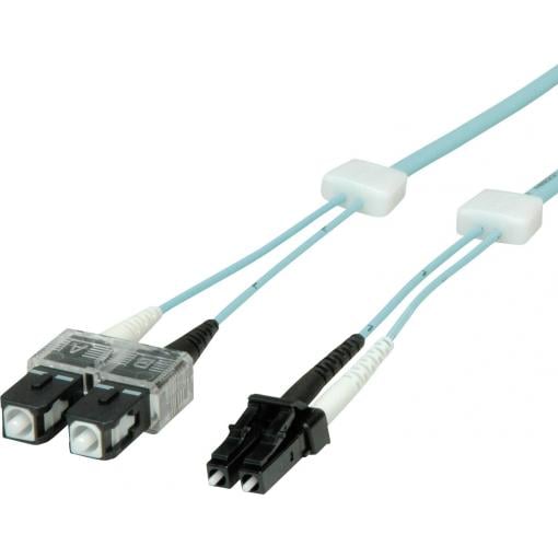 Easylan LSD32100010 optické vlákno optické vlákno kabel 1.00 m tyrkysová 50/125 µ Multimode OM3