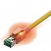 Easylan CS1OYADAD0070 RJ45 síťové kabely, propojovací kabely CAT 6A S/FTP 7.00 m žlutá dvoužilový stíněný, bez halogenů, samozhášecí 1 ks