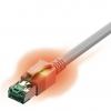 Easylan CS1OAADAD0070 RJ45 síťové kabely, propojovací kabely CAT 6A S/FTP 7.00 m šedá dvoužilový stíněný, bez halogenů, samozhášecí 1 ks