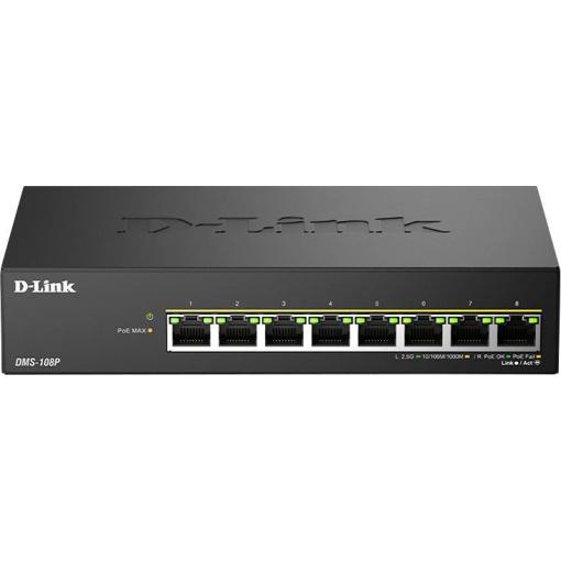 D-Link DMS-108P/E DMS-108P/E síťový switch RJ45 funkce PoE