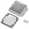 TRU COMPONENTS 6U07111105639 TC-13865276 Průmyslová skříň 136.5 x 106.5 x 45 polykarbonát světle šedá 1 ks