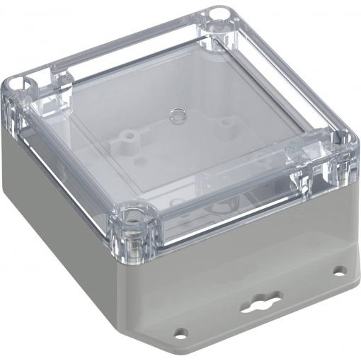 TRU COMPONENTS 6U07090905639 TC-13865244 Průmyslová skříň 121.5 x 91.5 x 45 polykarbonát světle šedá, transparentní 1 ks