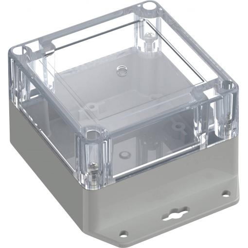 TRU COMPONENTS 6U07090906737 TC-13865252 Průmyslová skříň 121.5 x 91.5 x 60 ABS-PC světle šedá, transparentní 1 ks
