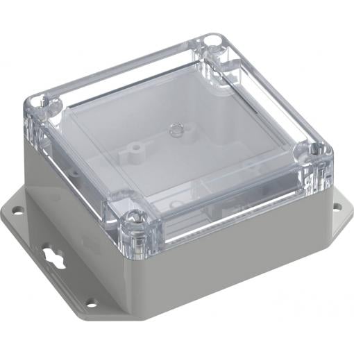 TRU COMPONENTS 6U07090905737 TC-13865236 Průmyslová skříň 121.5 x 90 x 45 ABS-PC světle šedá, transparentní 1 ks