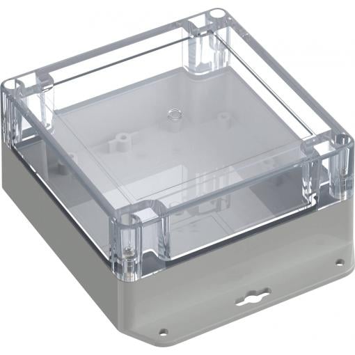 TRU COMPONENTS 6U07121206639 TC-13865324 Průmyslová skříň 151.4 x 121.4 x 60 polykarbonát světle šedá, transparentní 1 ks
