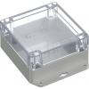 TRU COMPONENTS 6U07121206737 TC-13865316 Průmyslová skříň 151.4 x 121.4 x 60 ABS-PC světle šedá, transparentní 1 ks